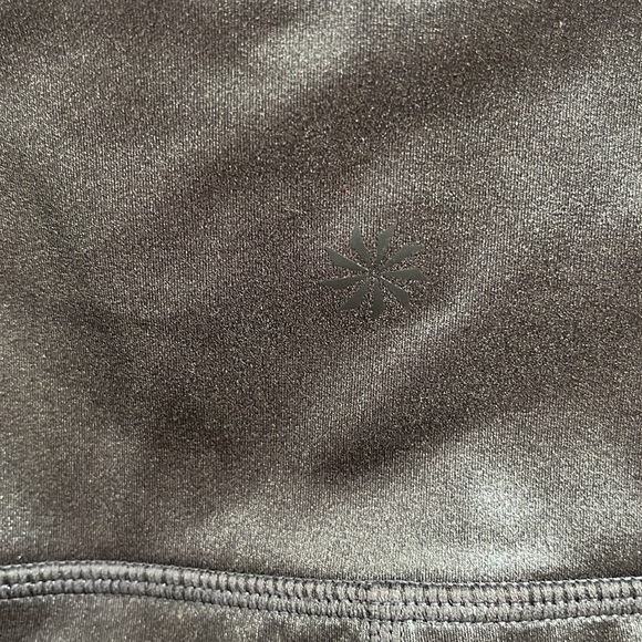 Athlete Shimmer Metallic Gray Silver Pants size XS - Picture 3 of 7